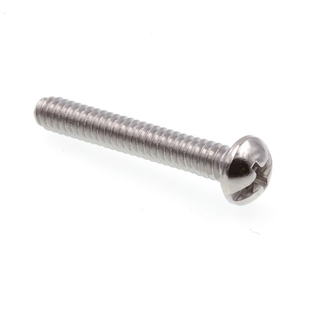 Prime-Line Machine Screw, Round Head, Phil/Sltd Comb No. 10-24 X 1-1/4in 18-8 Stainless Steel 25PK 9004709
